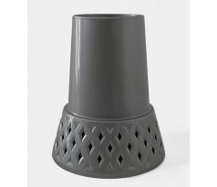 Váza Azurová 25cm svetlo-sivá