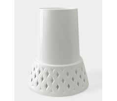 Váza Azurová 25cm biela