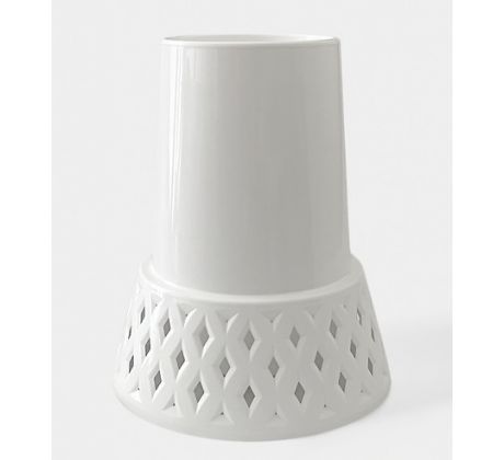 Váza Azurová 25cm biela