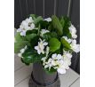 Umelá kytička Pelargonia 103G 35cm biela