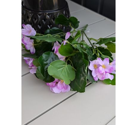 Umelá kytička Pelargonia 103B 35cm fialová