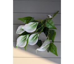 Kytička KALA 102A bielo-zelena 40cm