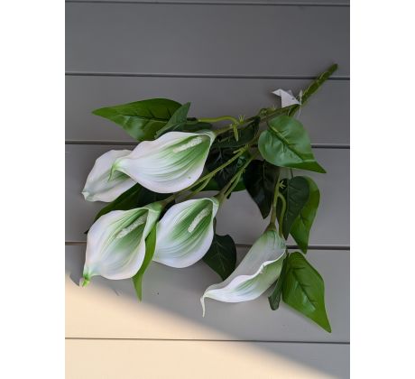 Kytička KALA 102A bielo-zelena 40cm
