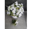 Kytička bielych umelých kvetov 139A 28cm