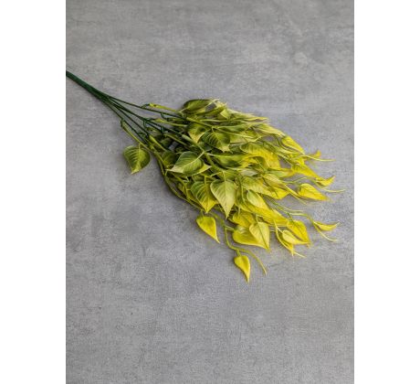 Žlto-zelená kytička LÍSTIE G155 40cm