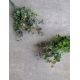 5 ramenná vetvička Eukalyptus 102A 34cm odtiene oranžovej