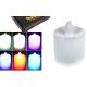 LED čajová sviečka na batérie 3,5 x 3,3 cm konštantný plameň meniaci farbu