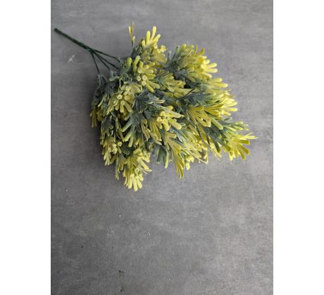 Umelá vetva 33cm žltá