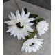 Echinacea umelý kvet 171c výška 60 cm biela