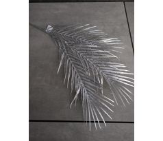 Strieborná vetvička Palma 80cm 3 listy
