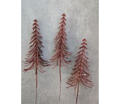 Mini stromček na drôtiku 33696-5 22cm bordový