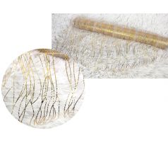 Organza šírka 48 cm, dĺžka 450 cm 55507 zlatá