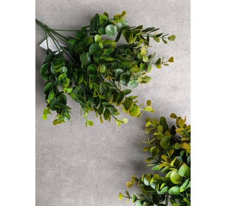 Kytička Eukalyptus 7-ramenná 28652 zeleno-oranžová 33cm
