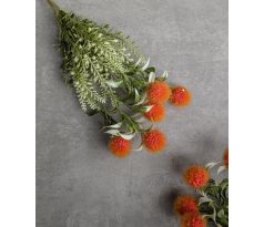 Kytička guličky 105A 38cm oranžové