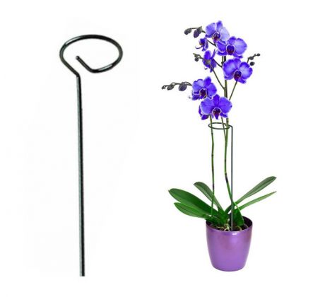 Kovová podpora pre rastliny 105A 39cm zelena