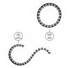 Okraj trávnika EASY BORDER SET OBEB4010SET 10m-40mm čierny
