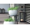 Kvetináč na terasu FURU s vkladom DBFUK400 37,8cm biely