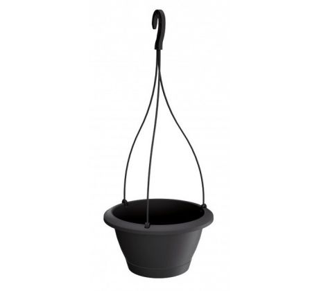 Závesný kvetináč Respana W DREW210 20,8cm antracit