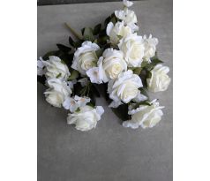 Kytica Ruží 157C 45cm bielo-krémová