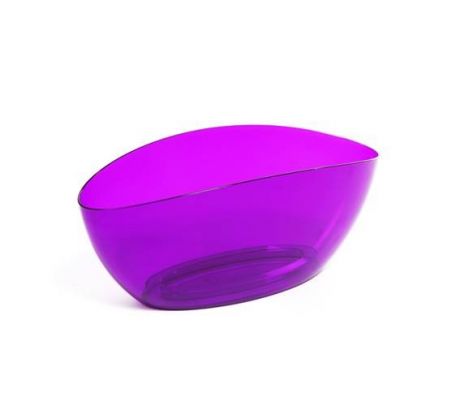 Plastový truhlík Luna, fialový-transparentný