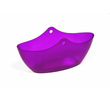 Plastový truhlík Wena, fialový-transparentný